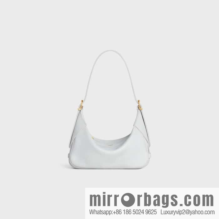 CELINE ROMY Mini Soft Cow Leather Handbag 10K123 White