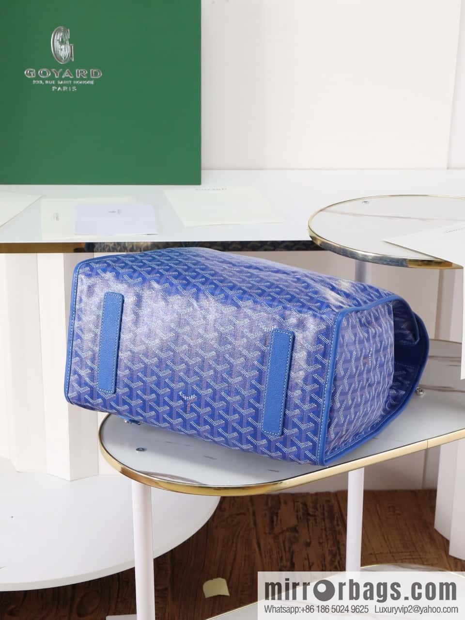 [Premium quality, original materials] Goya original backpack goyard 020237 sky blue
