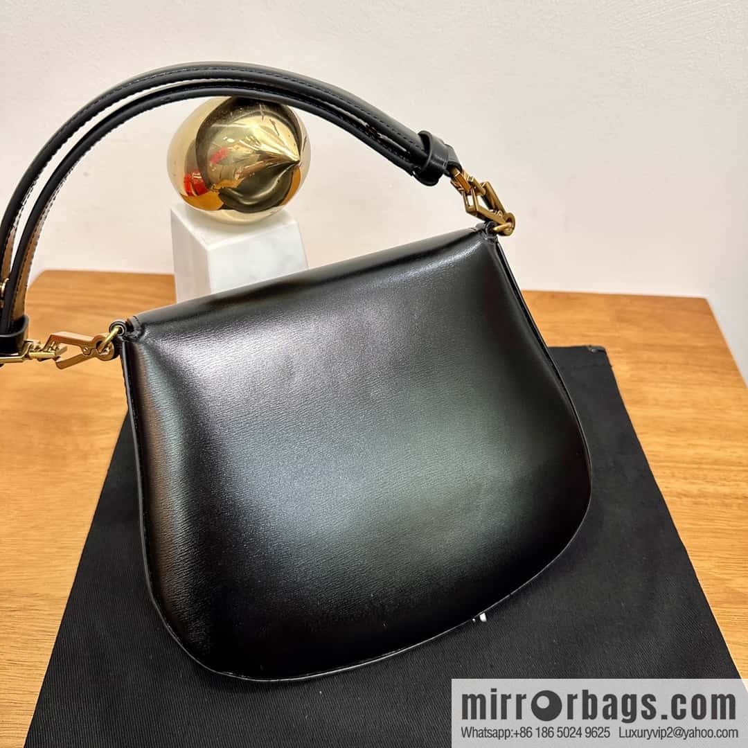 YSL 𝗩𝗢𝗟𝗧𝗔𝗜𝗥𝗘 𝗕𝗢𝗫 armpit/saddle bag 800846 black