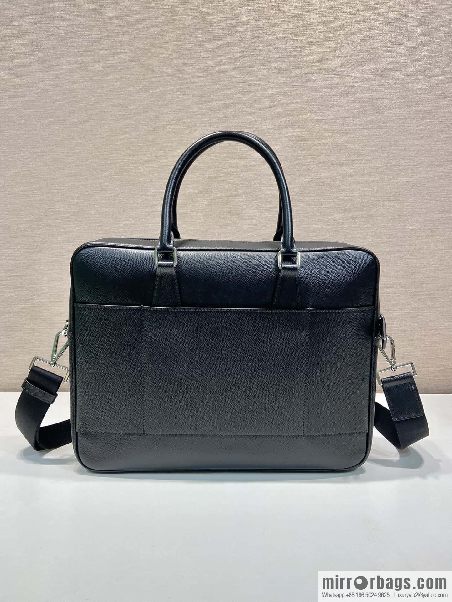 PRADA Classic Briefcase 0891 Black