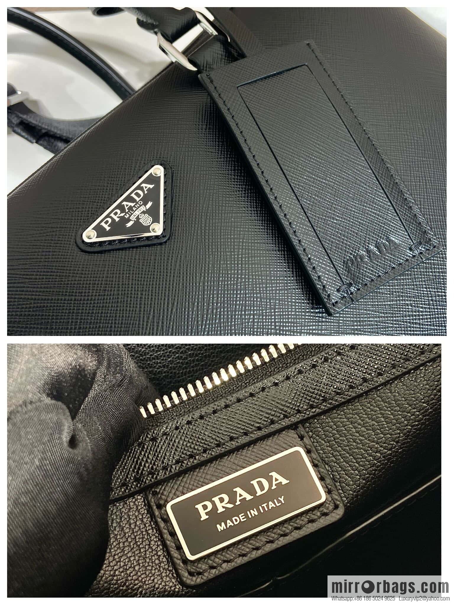 PRADA Classic Briefcase 0891 Black