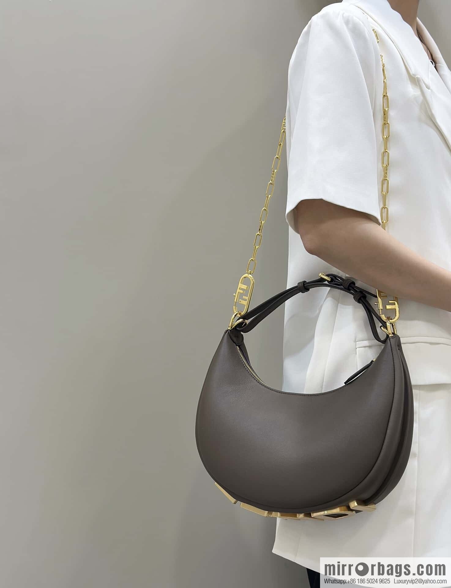 FENDI Fendigraphy: 80056m chocolate brown