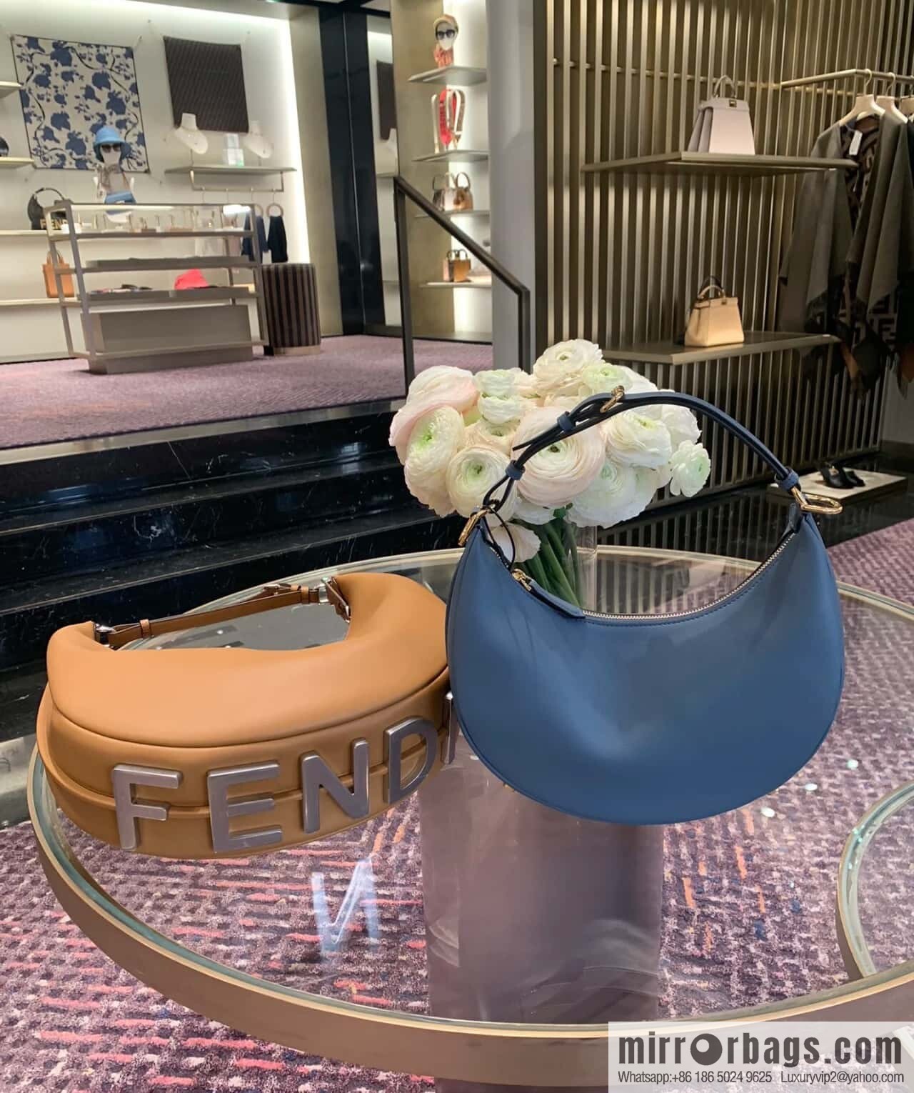 FENDI Fendigraphy model number: 80056m gray blue