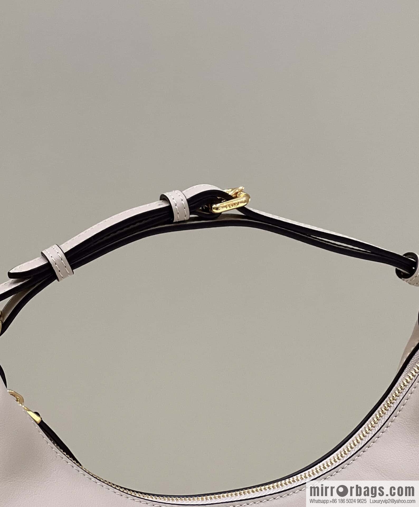 FENDI Fendigraphy armpit bag, model number: 80056m light gray