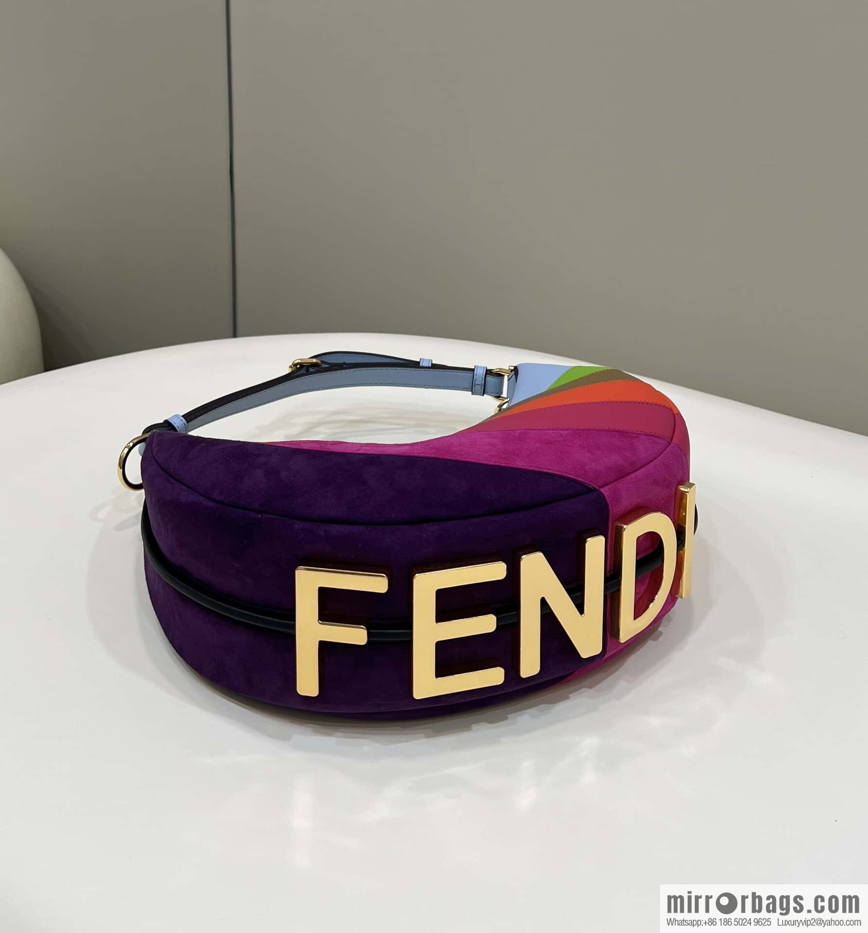 FENDI Fendigraphy armpit bag, model number: 80056m color matching