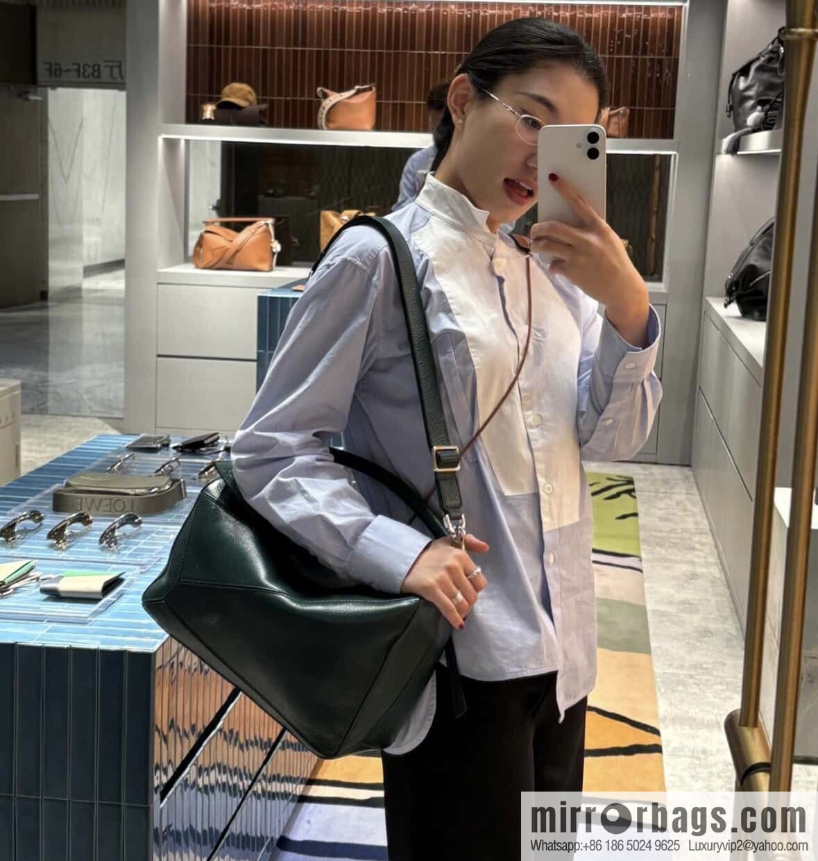 LOEWE new deerskin evergreen green 🌲 puzzle 0158