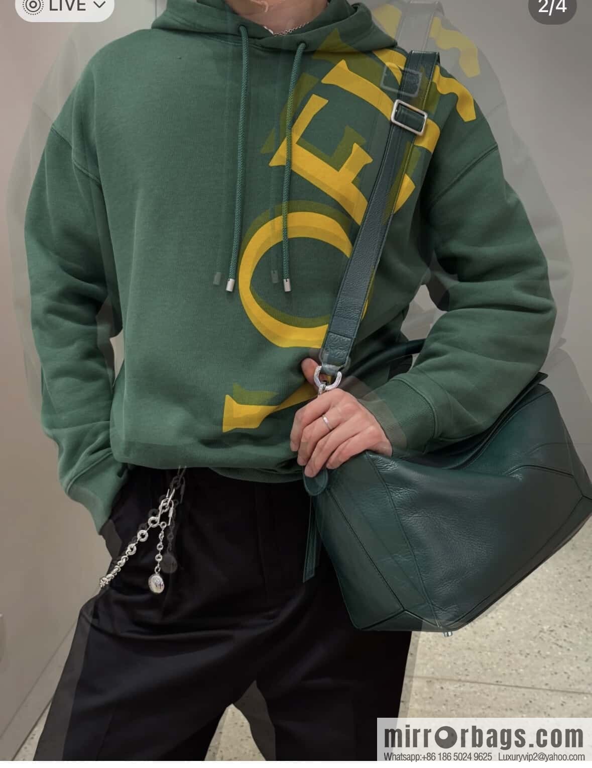 LOEWE new deerskin evergreen green 🌲 puzzle 0158