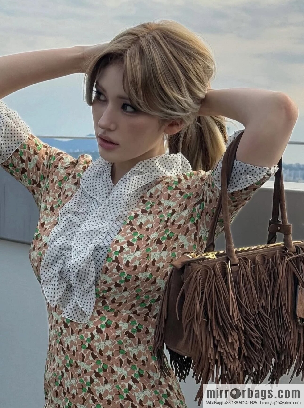 PRADA 🎉 new tassel bag 🎉 1BA457 fleece🎉🎉