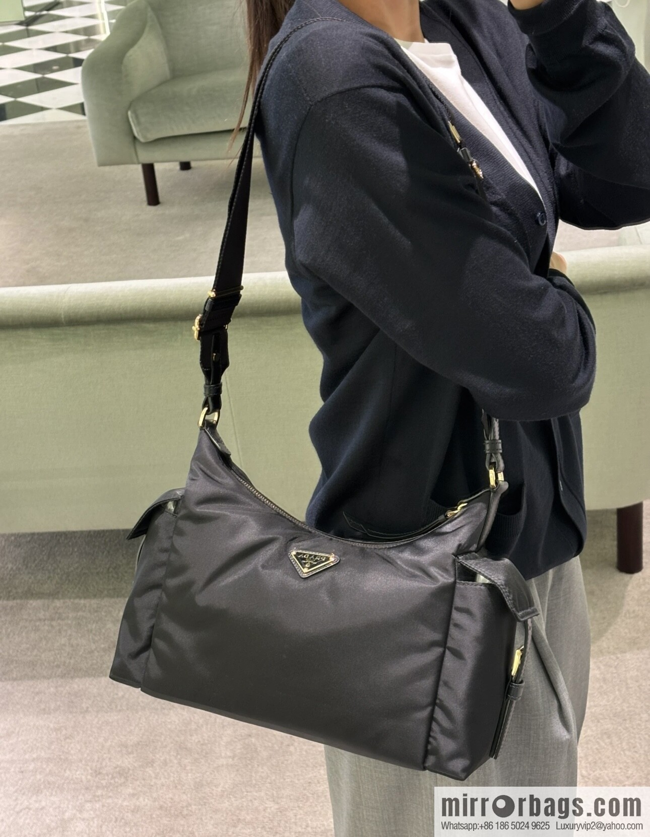 PRADA 🎉 New 🎉 1BC264 Exploration Bag 🎉🎉 Black