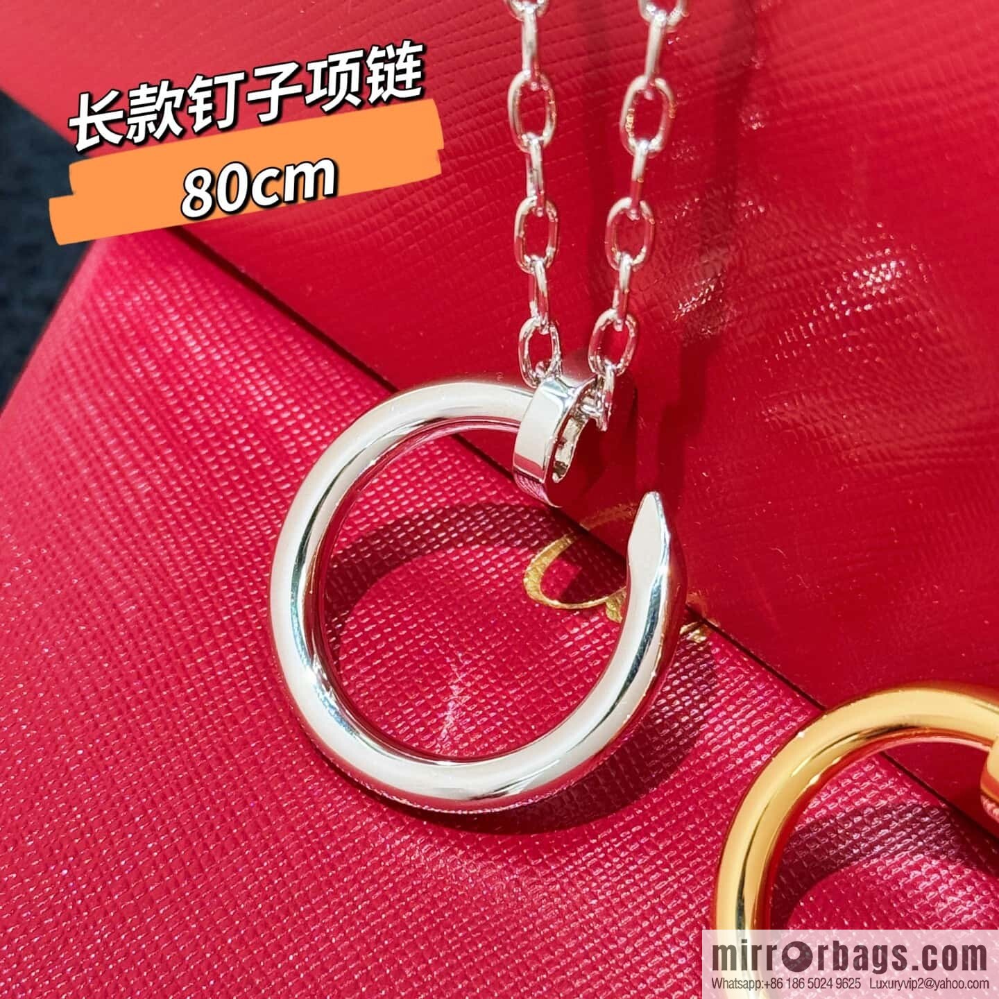 ❗New ❗ 80cm ☀☀ Cartier Cartier glossy nail necklace ☀