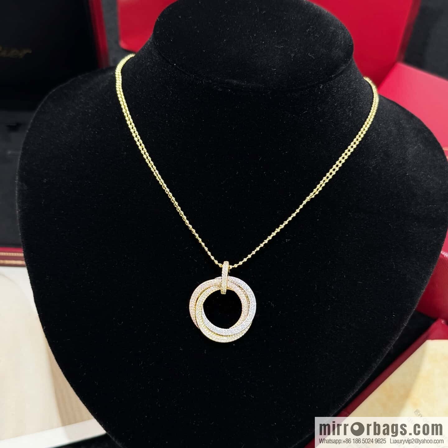 ❗New ❗ ☀ Cartier Cartier New three-ring necklace ☀