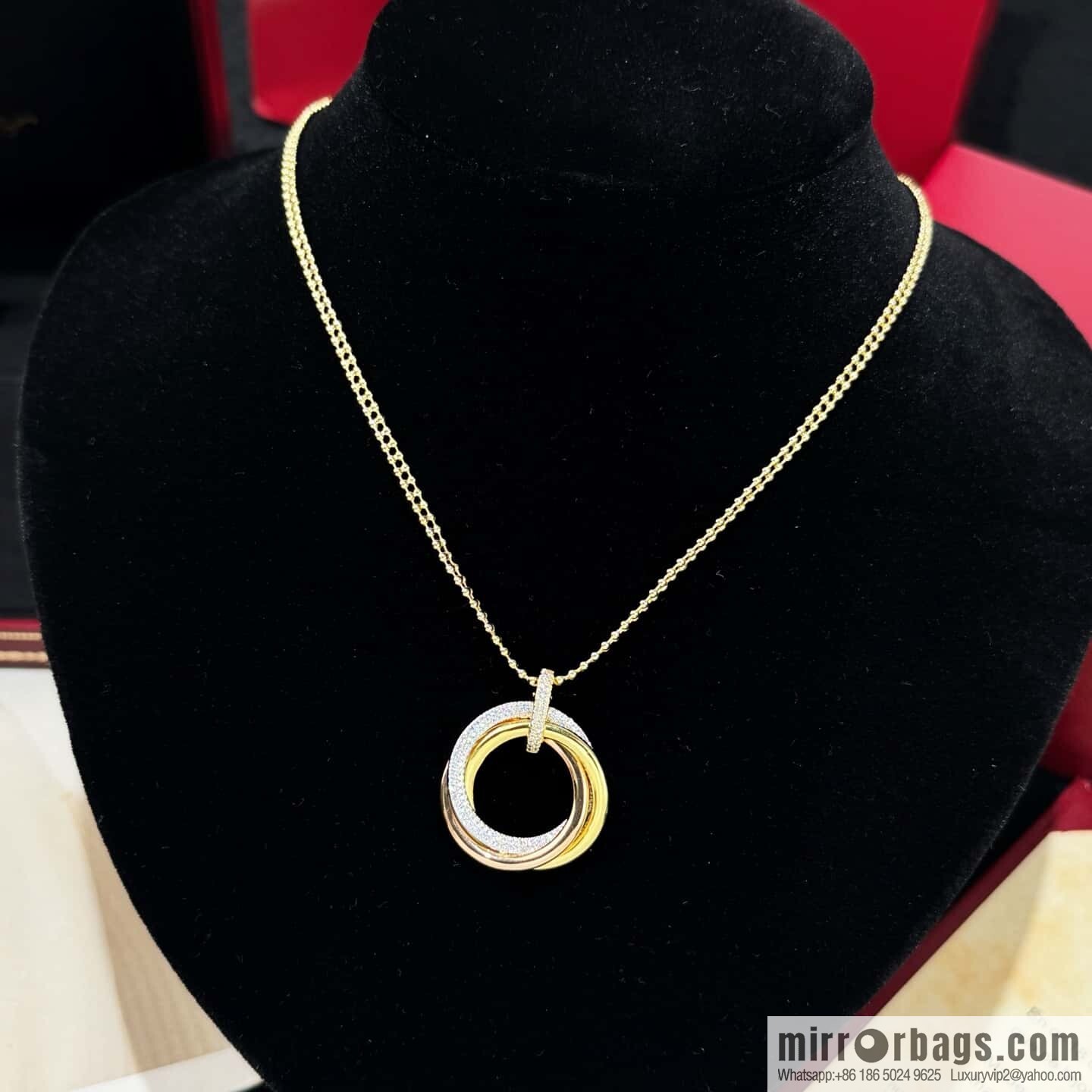 ❗New ❗ ☀ Cartier Cartier New three-ring necklace ☀
