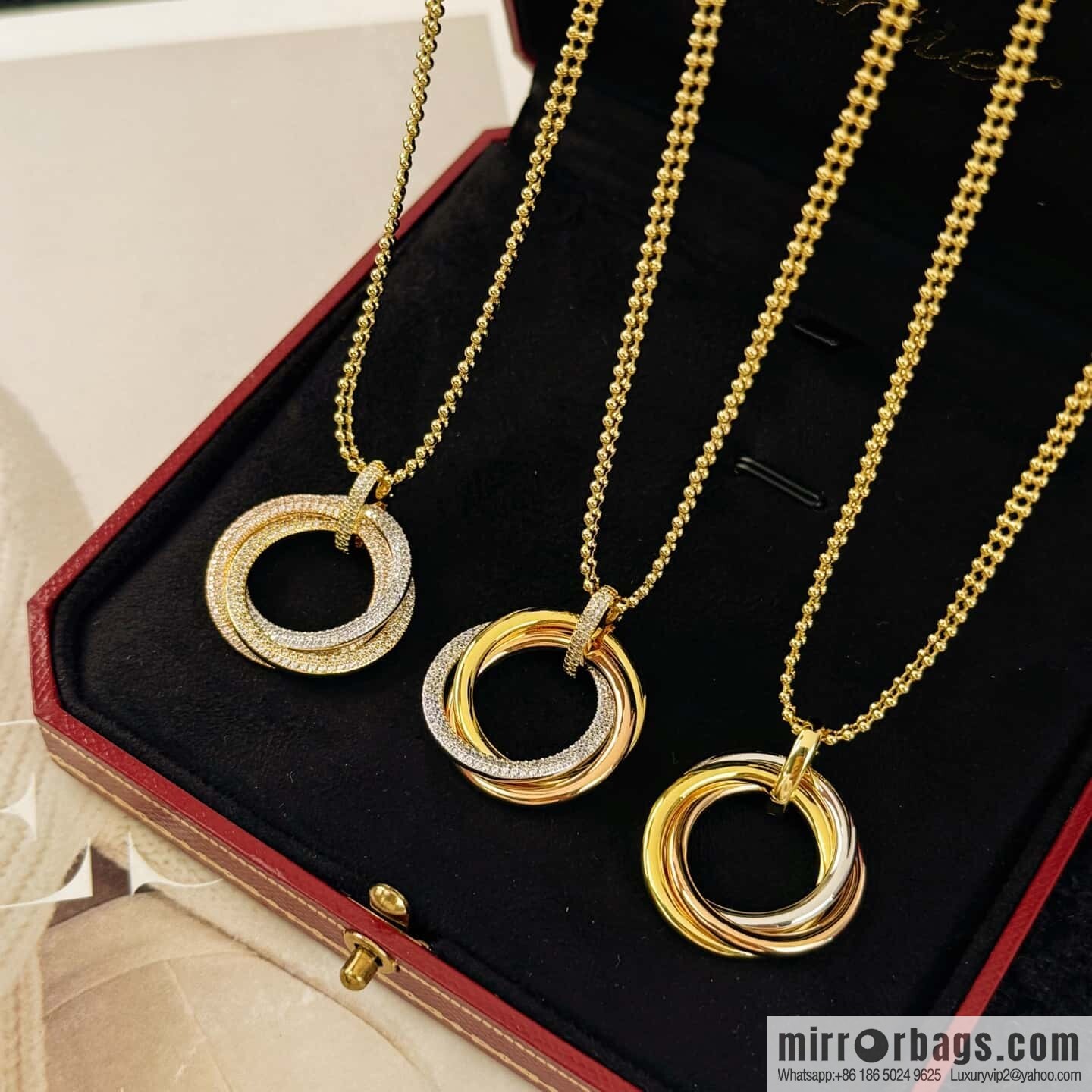 ❗New ❗ ☀ Cartier Cartier New three-ring necklace ☀