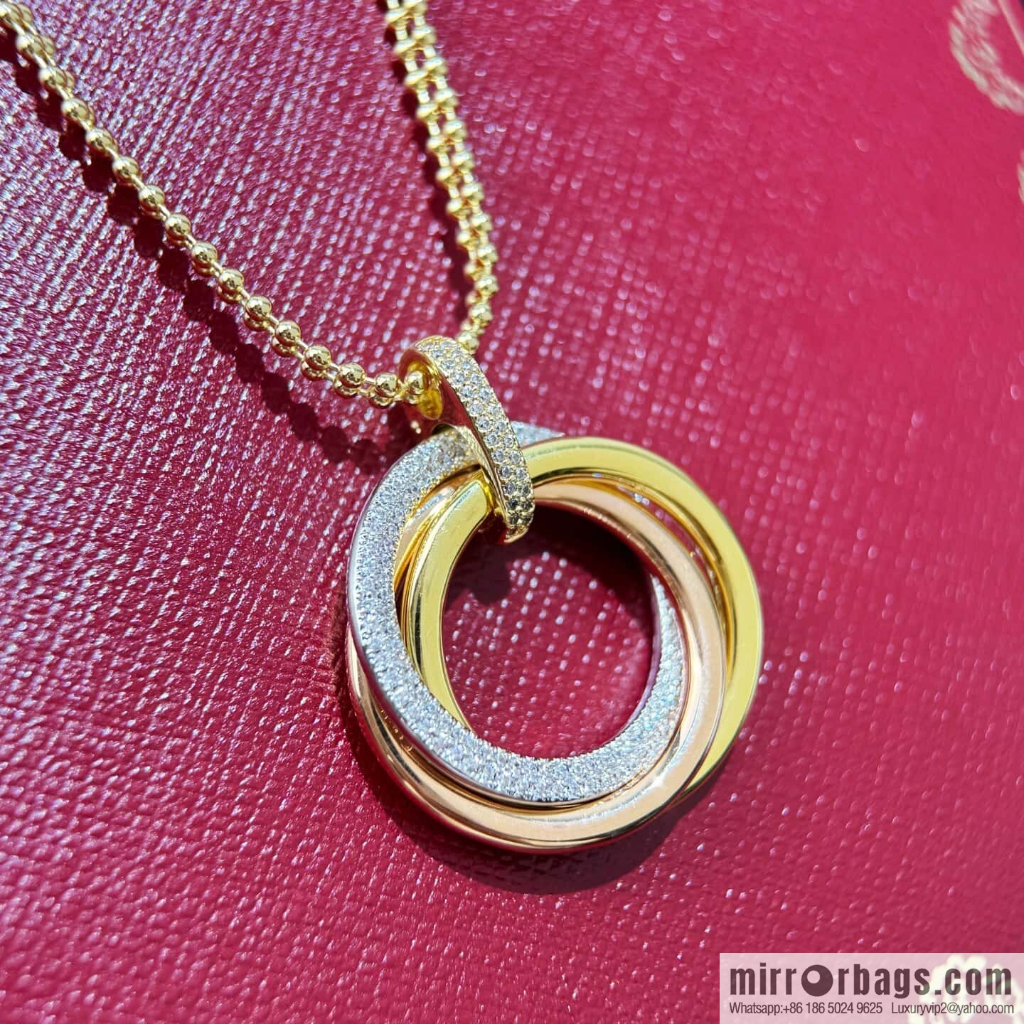 ❗New ❗ ☀ Cartier Cartier New three-ring necklace ☀