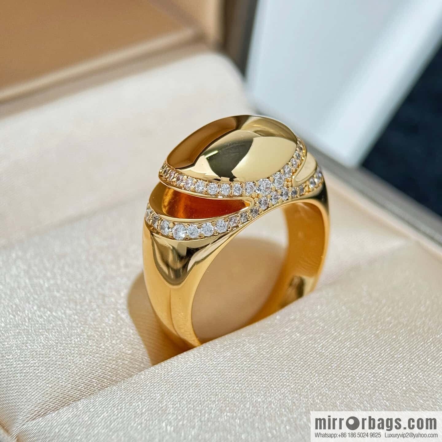 ❗New ❗ ☀ Original ☀️ ☀ BVLGARI Bulgari CABOCHON Oval egg ring with drill ☀