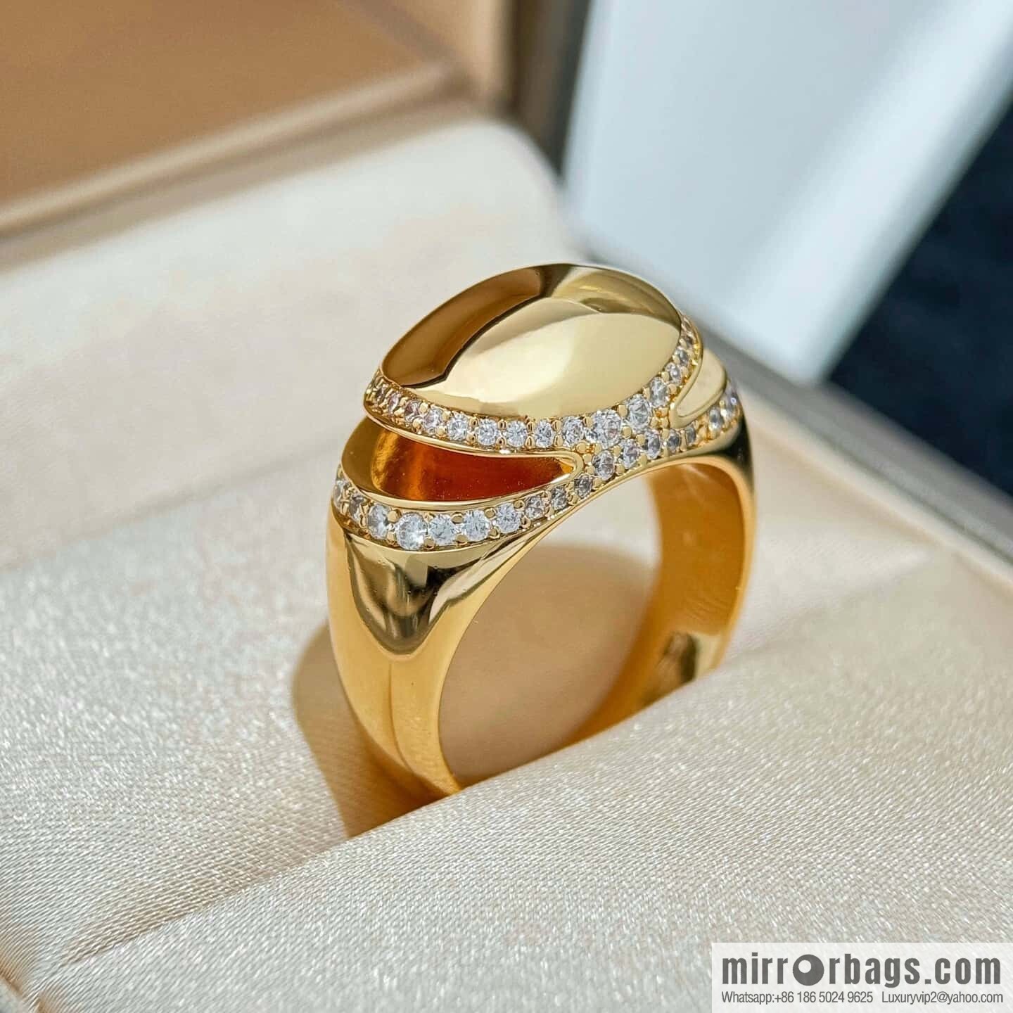 ❗New ❗ ☀ Original ☀️ ☀ BVLGARI Bulgari CABOCHON Oval egg ring with drill ☀