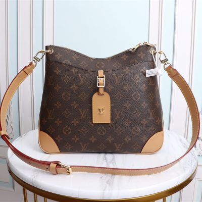 Replica Louis Vuitton Aaa-Odeon Pm M45354 Black/Natural