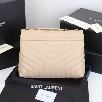 Alternative view of Replica Ysl Loulou Medium Bag In Matelasse “Y” Leather 1805 Beige