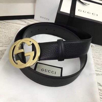 Replica Gucci Belt B2- Gold Buckle 40Mm
