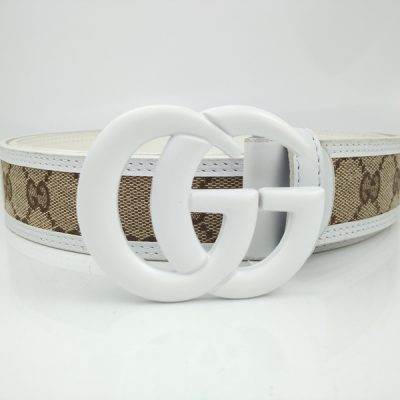 Replica Gucci Belt G318-75 White 38Mm