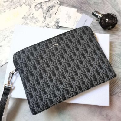 Replica Dior Oblique Jacquard Pouch