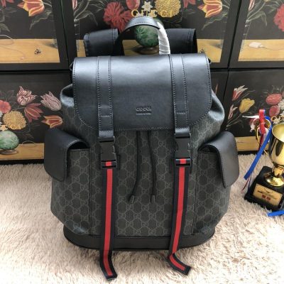 Replica Gucci Aaa-Black Motif Backpack