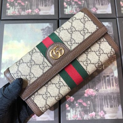 Alternative view of Replica Gucci Aaa-Ophidia Continental Wallet Beige