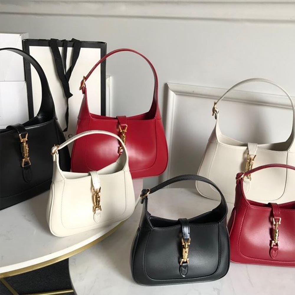 Replica Gucci Jackie 1961 Mini Shoulder Bag 637092 Black/White/Red
