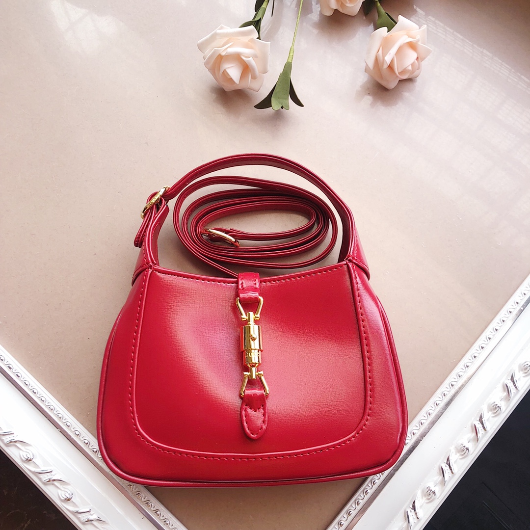 Replica Gucci Jackie 1961 Mini Shoulder Bag 637092 Black/White/Red - Image 15