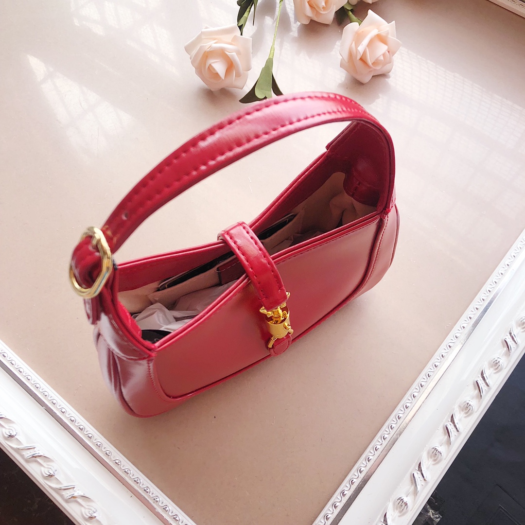 Replica Gucci Jackie 1961 Mini Shoulder Bag 637092 Black/White/Red - Image 16