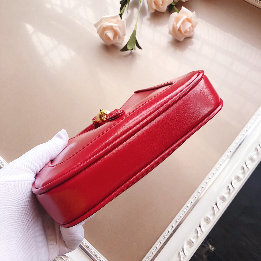 Replica Gucci Jackie 1961 Mini Shoulder Bag 637092 Black/White/Red - Image 17