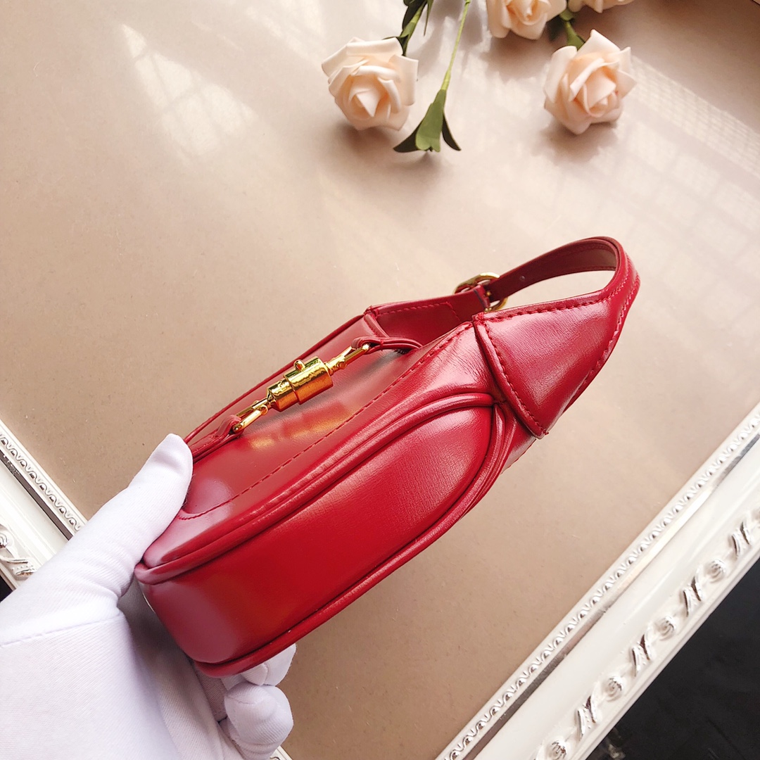 Replica Gucci Jackie 1961 Mini Shoulder Bag 637092 Black/White/Red - Image 18