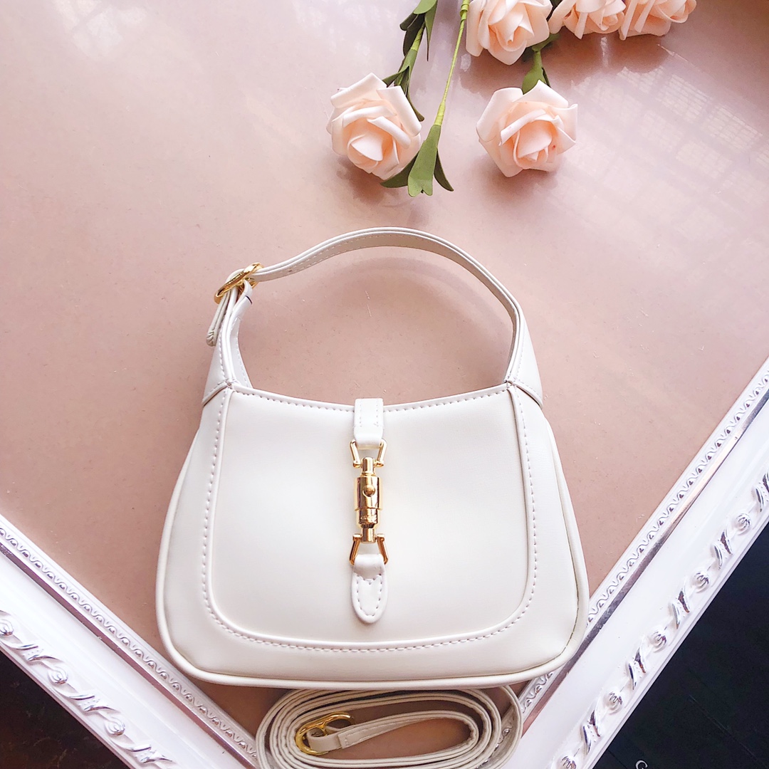Replica Gucci Jackie 1961 Mini Shoulder Bag 637092 Black/White/Red - Image 2