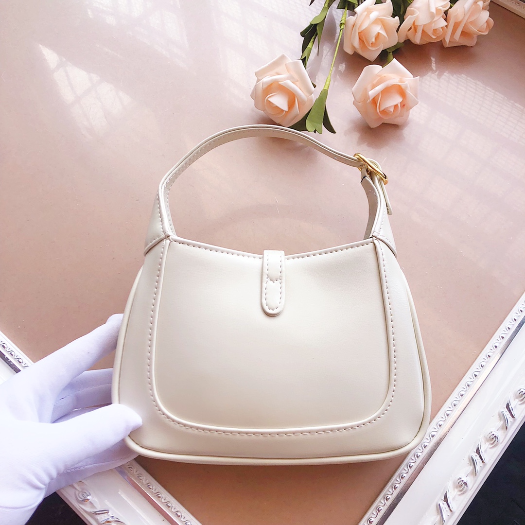 Replica Gucci Jackie 1961 Mini Shoulder Bag 637092 Black/White/Red - Image 3