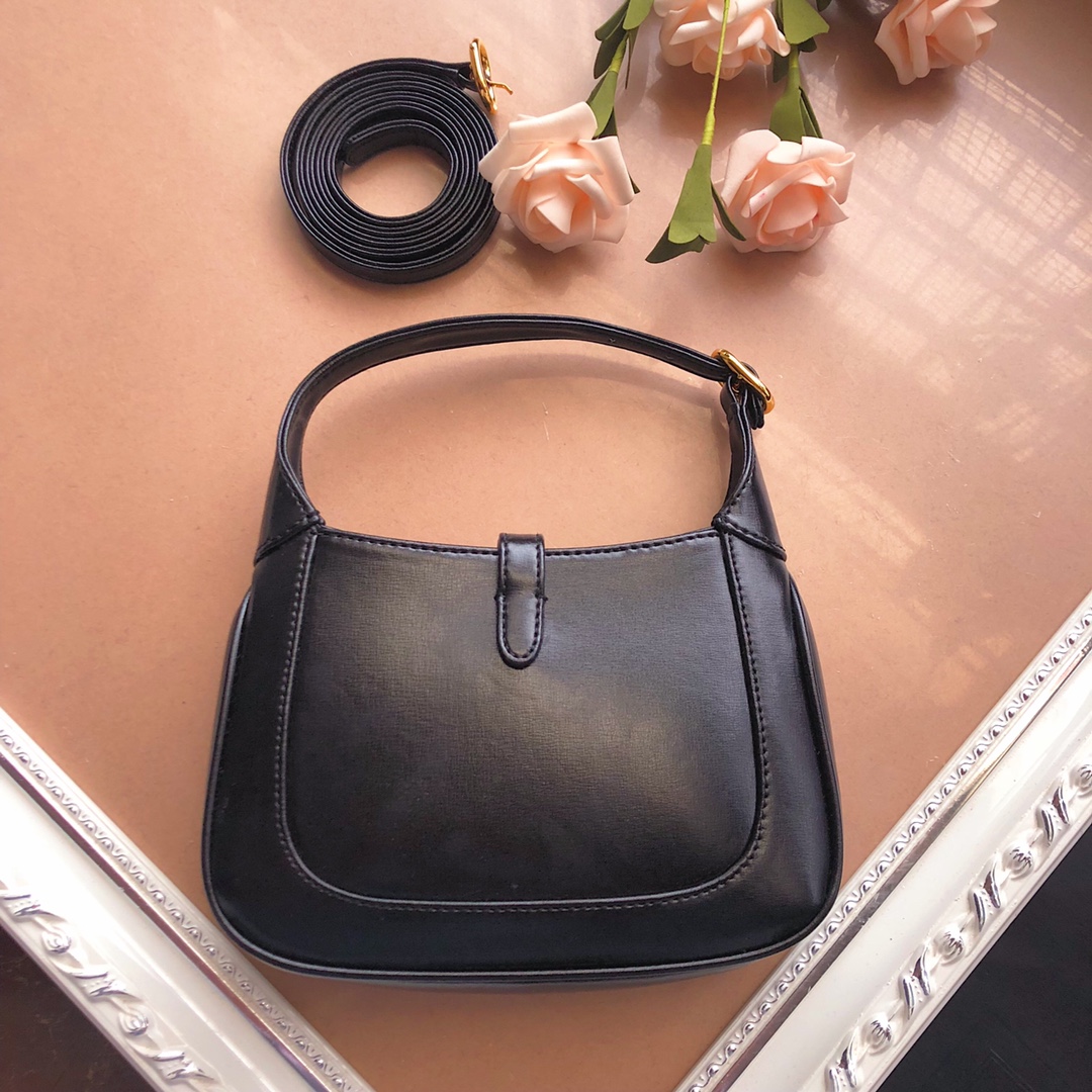 Replica Gucci Jackie 1961 Mini Shoulder Bag 637092 Black/White/Red - Image 12