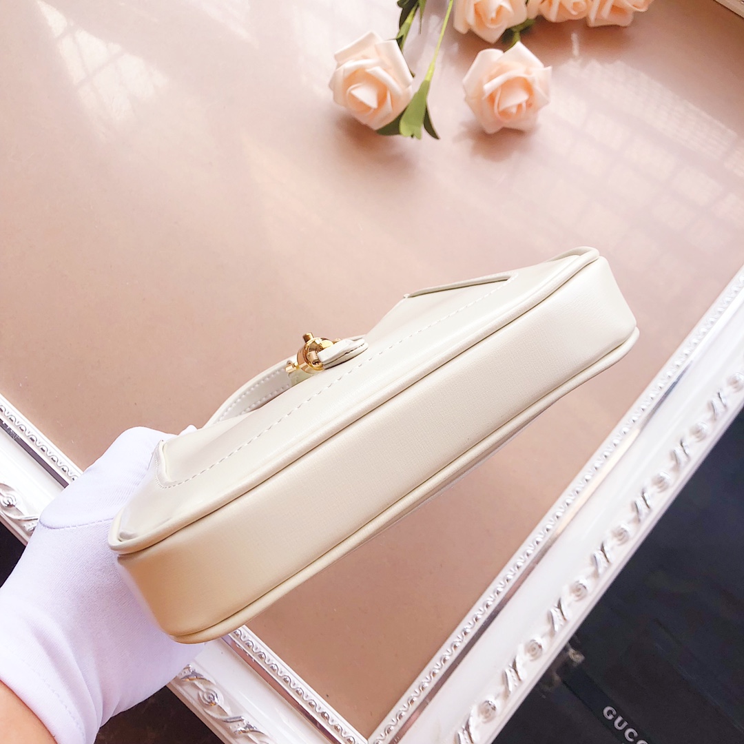 Replica Gucci Jackie 1961 Mini Shoulder Bag 637092 Black/White/Red - Image 5