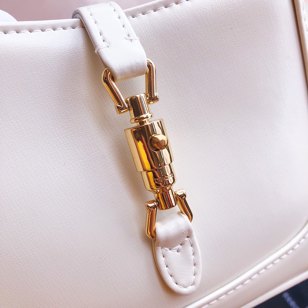 Replica Gucci Jackie 1961 Mini Shoulder Bag 637092 Black/White/Red - Image 9