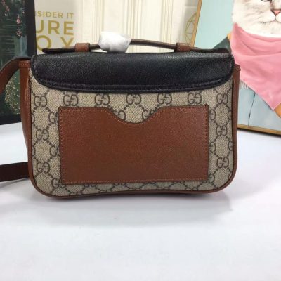 Alternative view of Replica Gucci Padlock Mini Bag Black/White