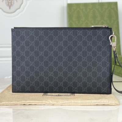 Replica Gucci Black Canvas Pouch