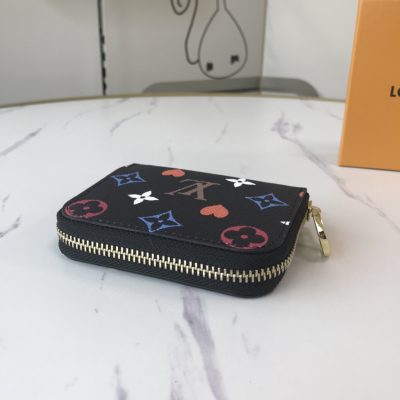 Alternative view of Replica Louis Vuitton Game On Zippy Coin Purse M80305 Black/White