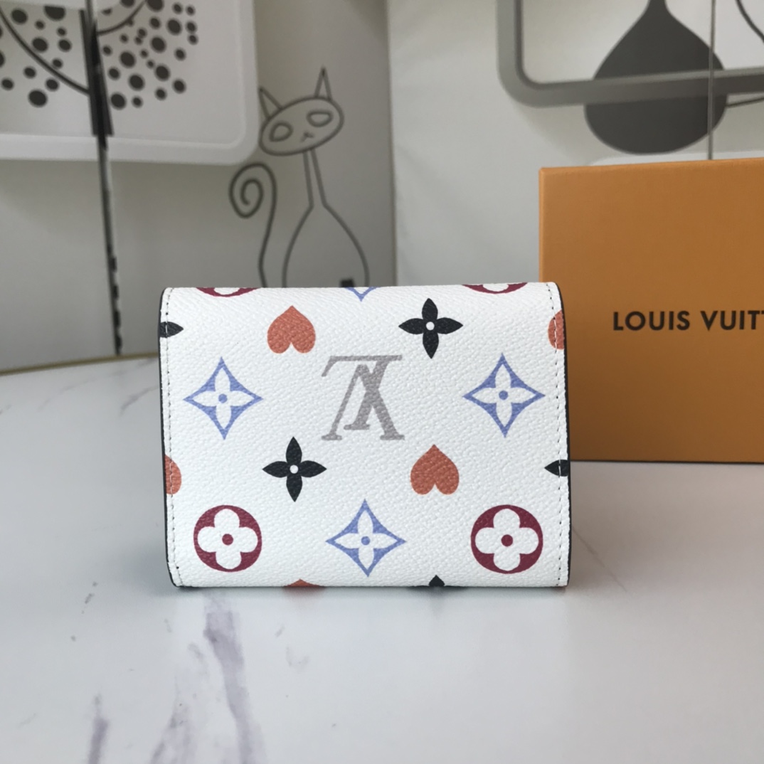 Replica Louis Vuitton Aaa-Game On Zoe Wallet M41938 Black/White - Image 11
