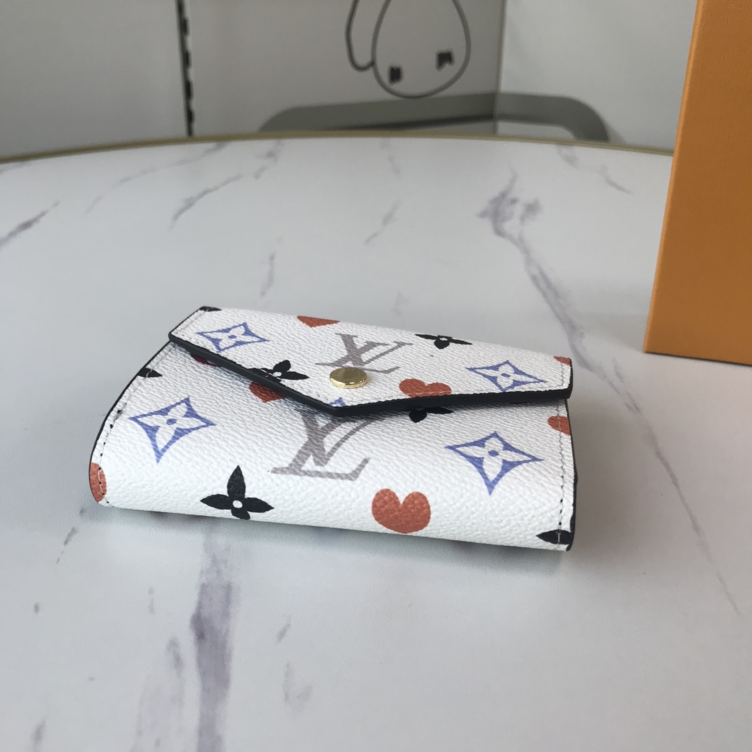 Replica Louis Vuitton Aaa-Game On Zoe Wallet M41938 Black/White - Image 12