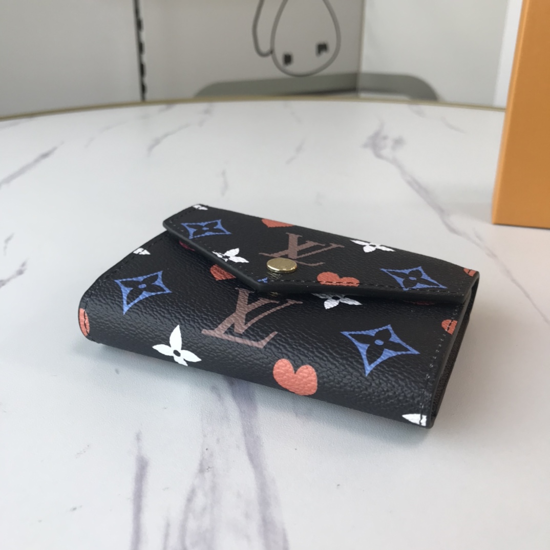 Replica Louis Vuitton Aaa-Game On Zoe Wallet M41938 Black/White - Image 3