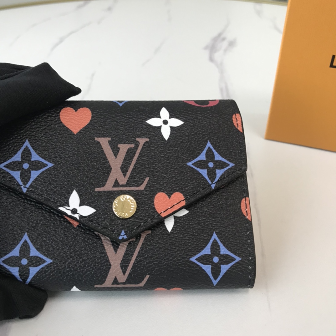 Replica Louis Vuitton Aaa-Game On Zoe Wallet M41938 Black/White - Image 5