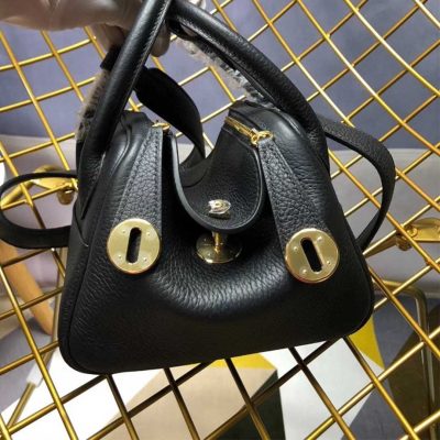 Replica Hermes Aaa-Lindy Mini Bag H079086Ck37 Black/Red/Grey
