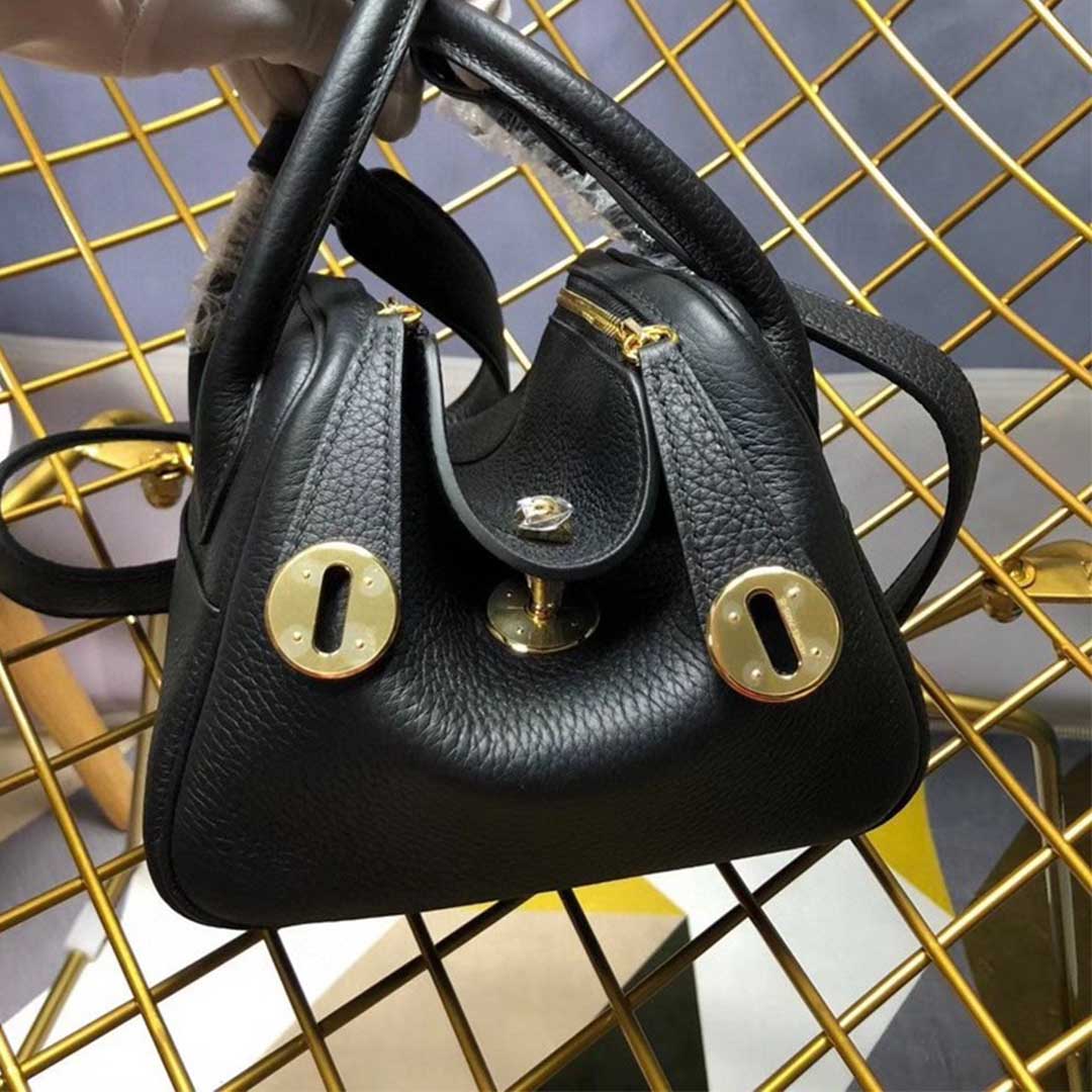 Replica Hermes Aaa-Lindy Mini Bag H079086Ck37 Black/Red/Grey