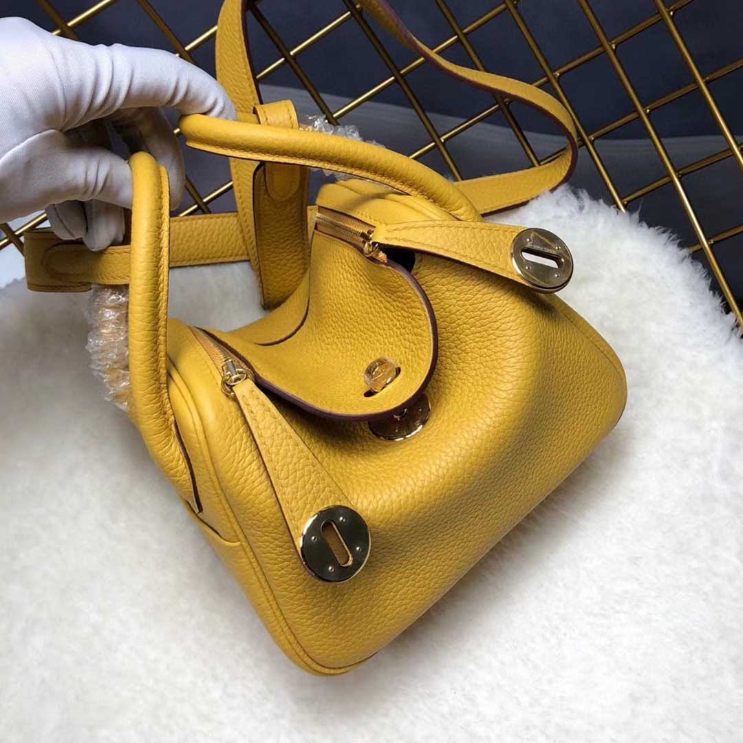 Replica Hermes Aaa-Lindy Mini Bag H079086Ck37 Black/Red/Grey - Image 13