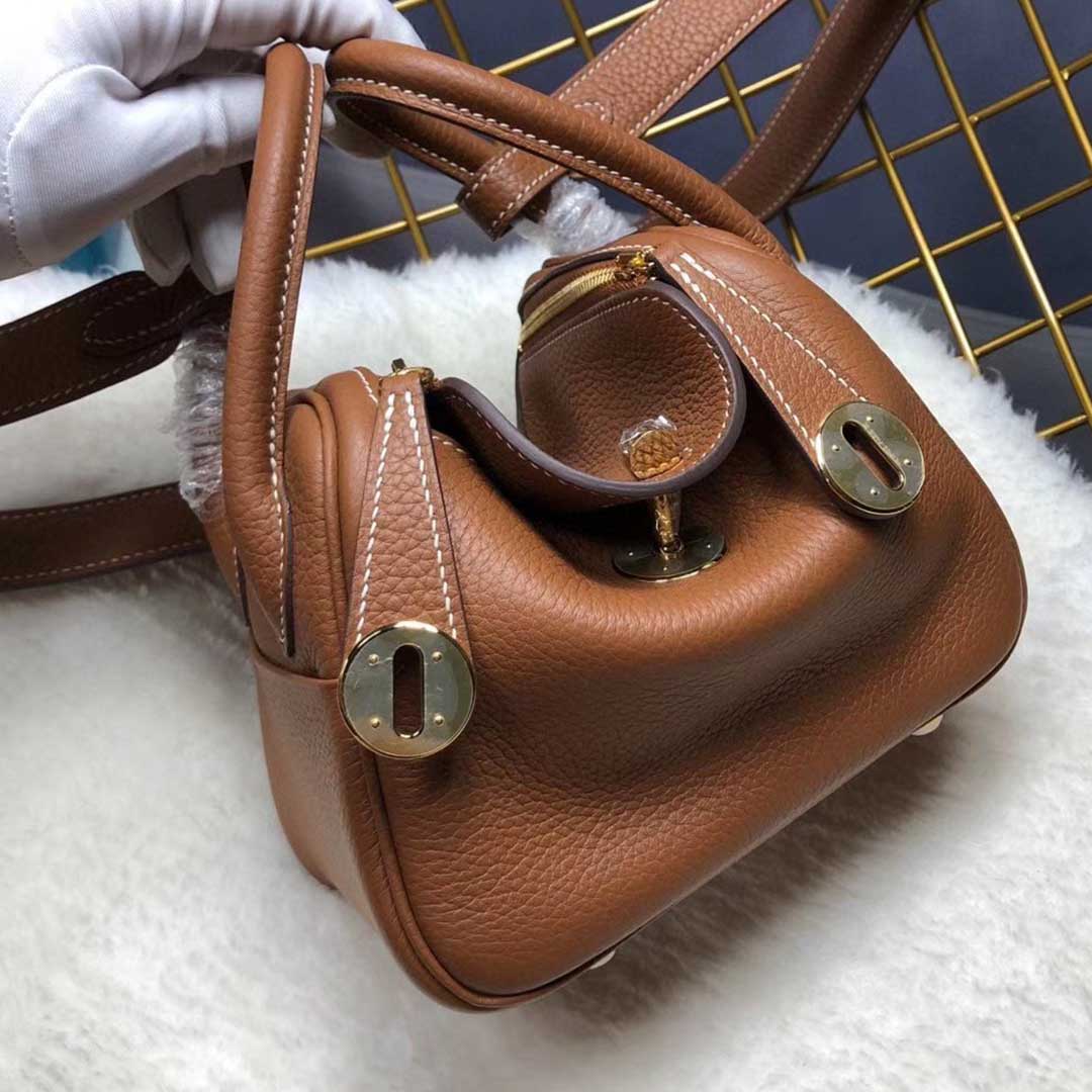 Replica Hermes Aaa-Lindy Mini Bag H079086Ck37 Black/Red/Grey - Image 16