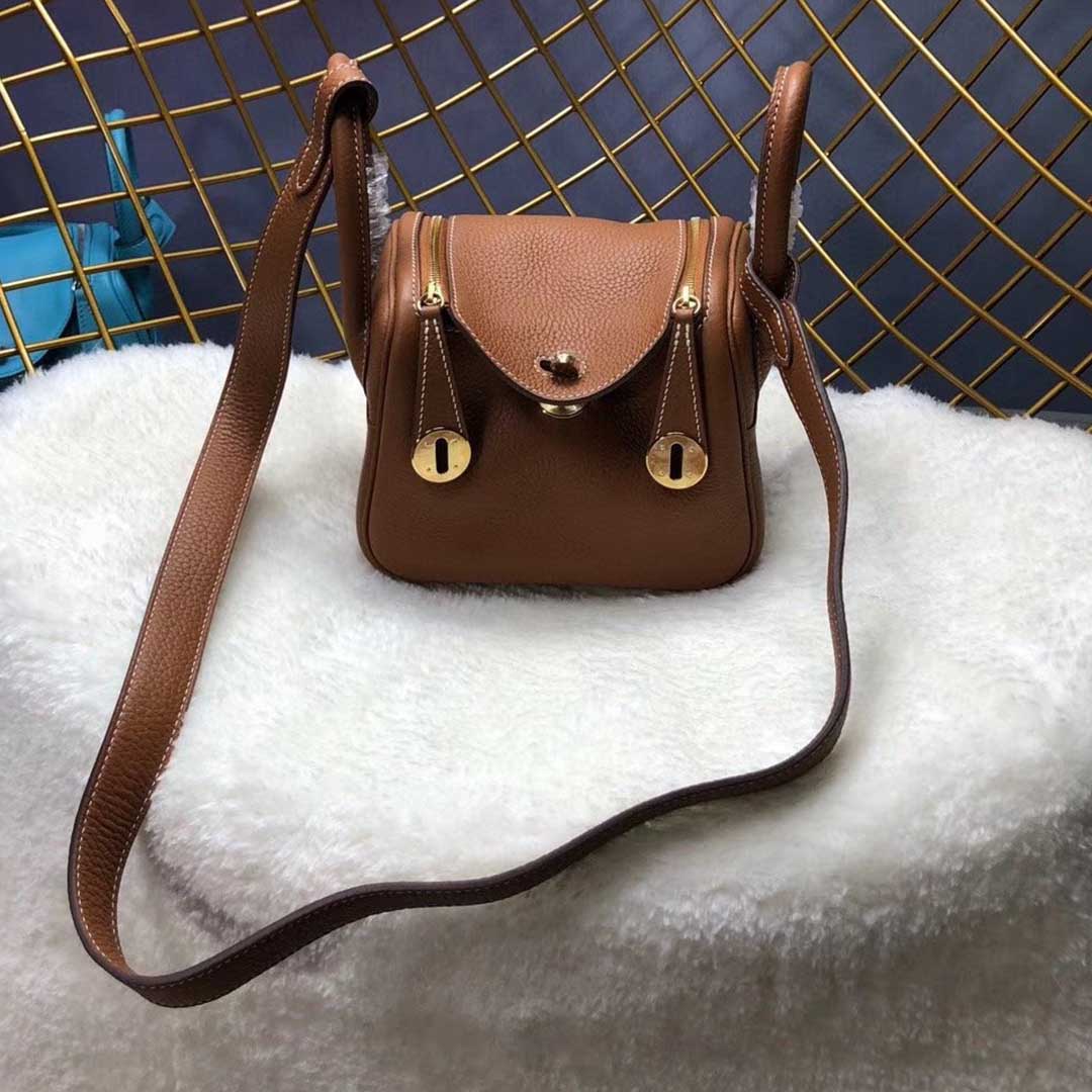 Replica Hermes Aaa-Lindy Mini Bag H079086Ck37 Black/Red/Grey - Image 18