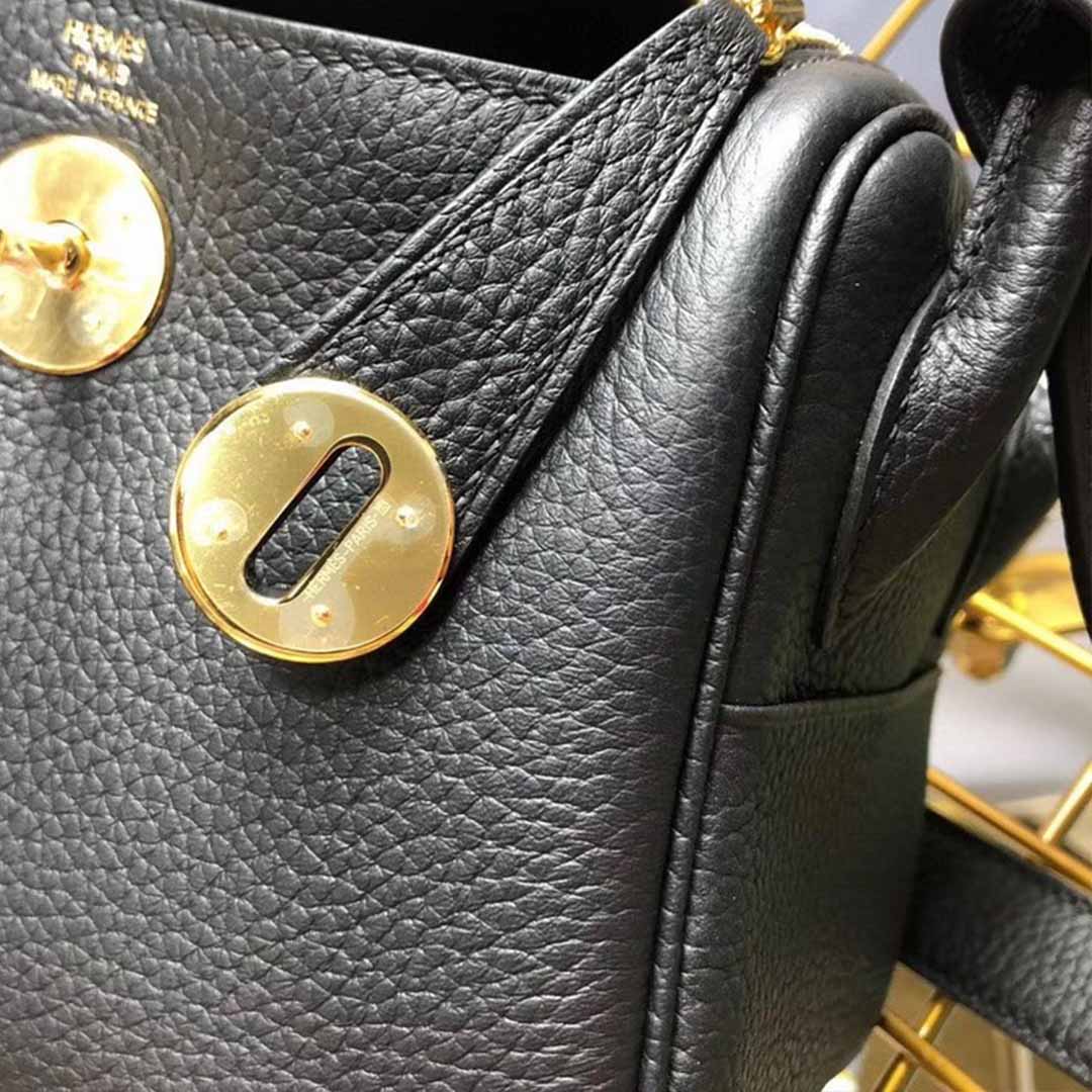 Replica Hermes Aaa-Lindy Mini Bag H079086Ck37 Black/Red/Grey - Image 5